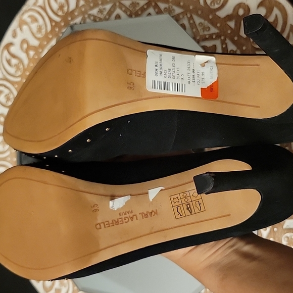 Karl Lagerfeld| Black Heels Size9.5 - Picture 5 of 7
